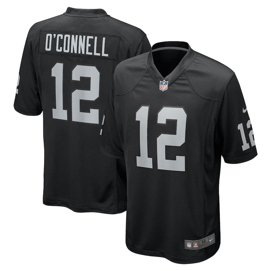 Men's Las Vegas Raiders Aidan O'Connell Nike Black Team Game Jersey