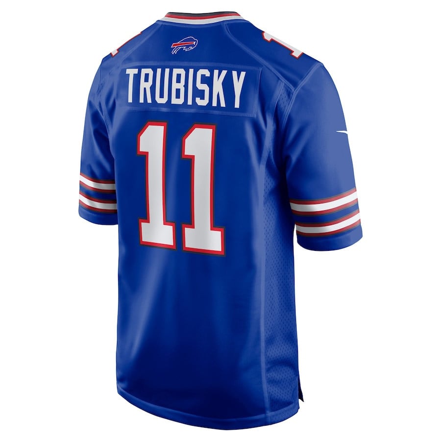 Mitchell Trubisky 11 Buffalo Bills Game Men Jersey - Royal