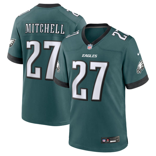 Quinyon Mitchell Philadelphia Eagles Nike    Game Jersey - Midnight Green