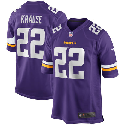 Paul Krause Minnesota Vikings Nike Game Retired   Jersey - Purple