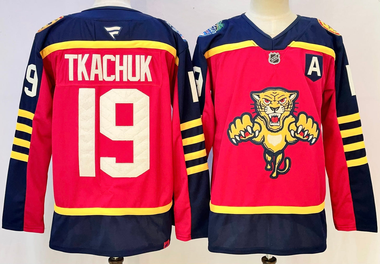 Men's Florida Panthers Matthew Tkachuk #19  Red Breakaway Player Jersey