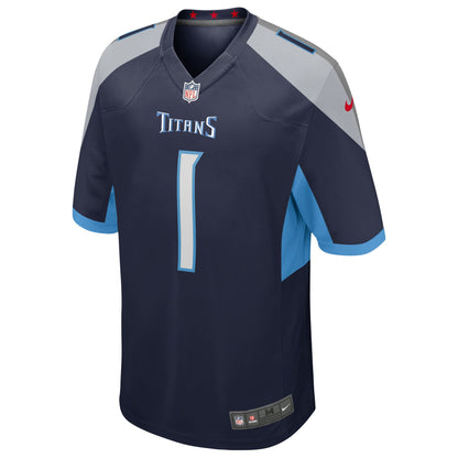 Tennessee Titans Cameron Ward Nike Navy 2025 NFL Draft First Round Pick Alternate Game Jersey