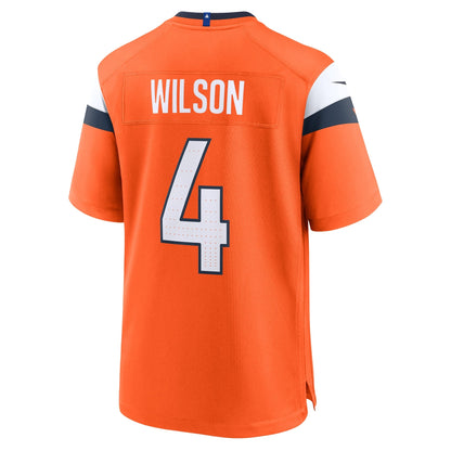 Zach Wilson Denver Broncos Nike Team Game Jersey -  Orange