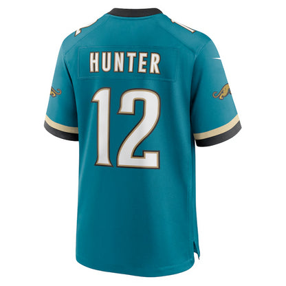 Men's Jacksonville Jaguars Travis Hunter Nike Teal 2025 NFL Draft First Round Pick 2nd Alternate Game Jersey
