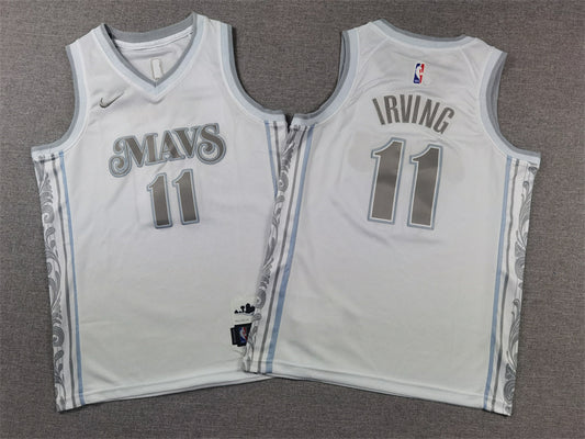 Youth Kyrie Irving Dallas Mavericks #11 City Edition Embroidered  Jersey