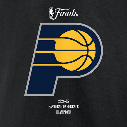 Men's Indiana Pacers Fanatics Black 2025 Eastern Conference Champions Basketball T-Shirt