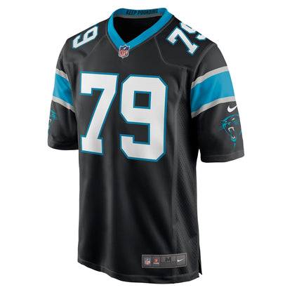 Ikem Ekwonu Carolina Panthers Nike   Game Jersey - Black