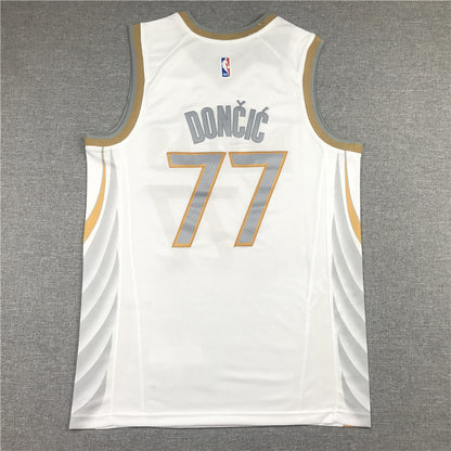 Dallas Mavericks Luka Doncic #77 City Edition Swingman Jersey — Embroidered