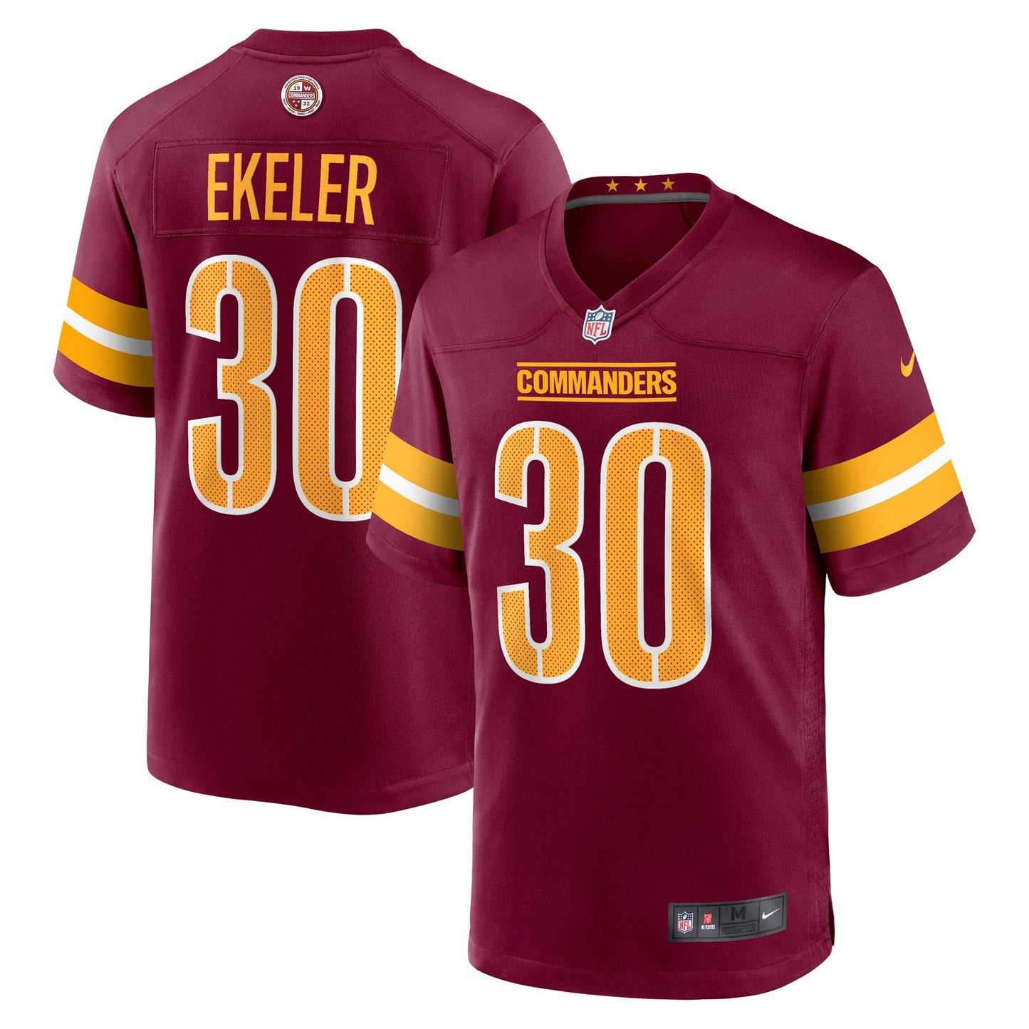 Austin Ekeler Washington Commanders Nike Game   Jersey - Burgundy