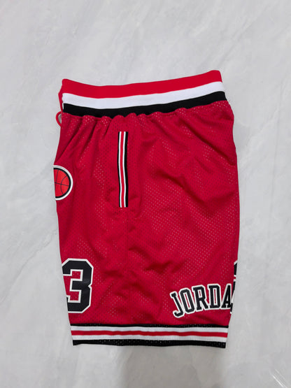 Chicago Bulls Red Retro Pocket Shorts #23