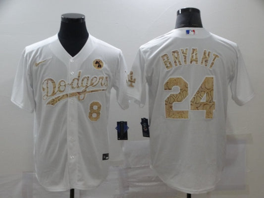 Men's Los Angeles Dodgers Kris Bryant #8-24 White Player Jersey