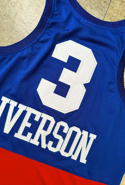 Iverson Philadelphia 76ers 3 Blue MN