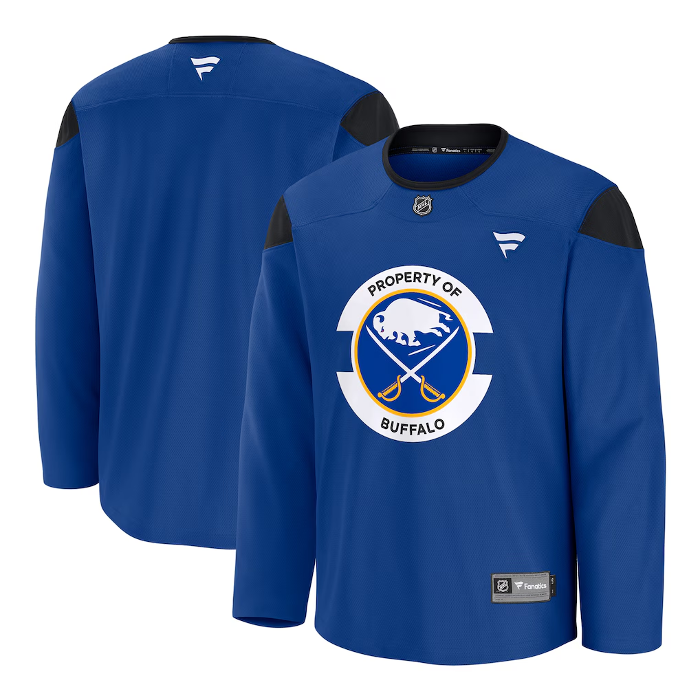 Men's Buffalo Sabres  Royal Practice Blank Jersey