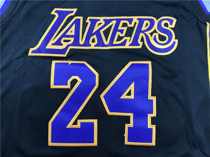 Los Angeles Lakers #24 Kobe Bryant Retired Black Jersey