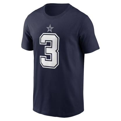Men's Dallas Cowboys George Pickens Nike Navy Name & Number T-Shirt
