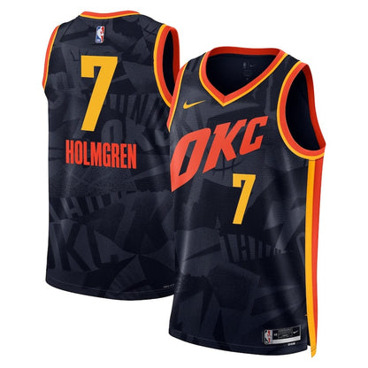 Chet Holmgren Oklahoma City Thunder  City Edition 2023-2024 seasonJersey