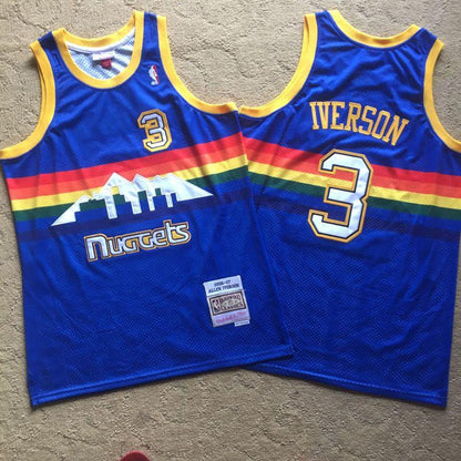 Allen Iverson Denver Nuggets Throwback Jersey