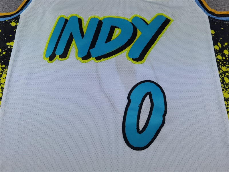 Unisex Indiana Pacers 2024/25 Embroidered Swingman Jersey City Edition