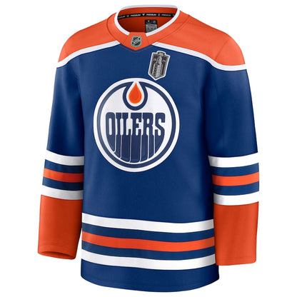 Men's Edmonton Oilers Fanatics Royal 2025 Stanley Cup Final Home Premium Jersey