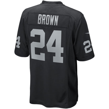 Willie Brown Las Vegas Raiders Nike Game Retired   Jersey - Black
