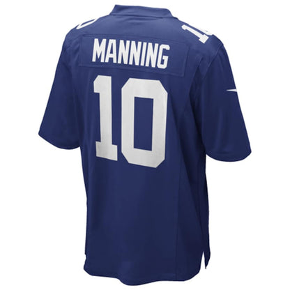 Mens New York Giants Eli Manning Nike Royal Blue Game Jersey