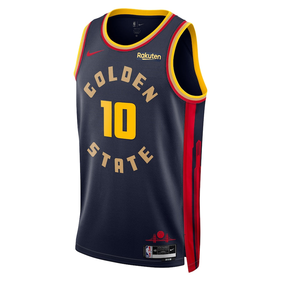 Unisex Nike Jimmy Butler III Navy Golden State Warriors Badged Swingman Jersey - City Edition