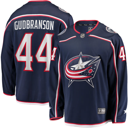 Erik Gudbranson Columbus Blue Jackets   Home Breakaway  Jersey - Navy