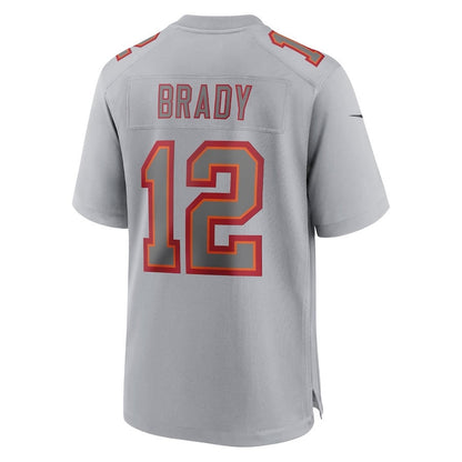 Tom Brady 12 Tampa Bay Buccaneers Atmosphere Fashion Game Jersey - Gray