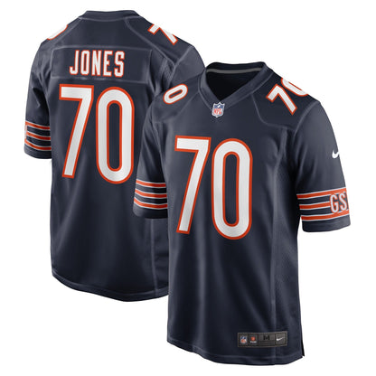 Braxton Jones Chicago Bears Nike Game   Jersey - Navy