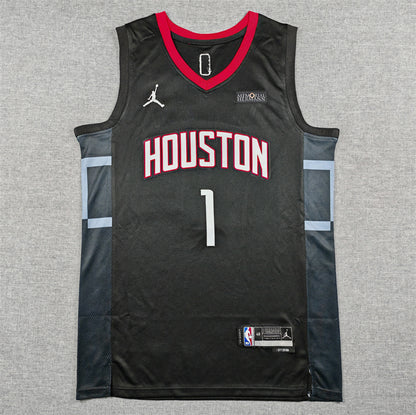 Houston Rockets Amen Thompson #1 City Edition Swingman Jersey - Embroidered