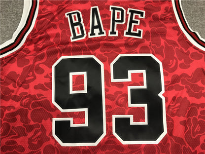 Chicago Bulls BAPE #93 1996-97 Throwback — Embroidered