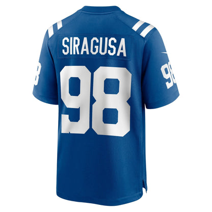Tony Siragusa Indianapolis Colts Nike Game Retired   Jersey - Royal