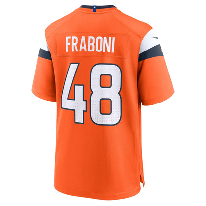 Mitchell Fraboni Denver Broncos Nike Team Game Jersey -  Orange