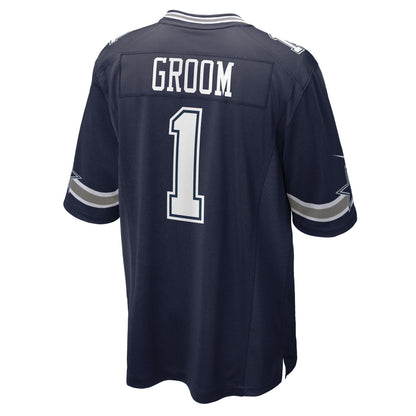 Number 1 Groom Dallas Cowboys Nike Game Jersey - Navy
