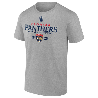 Men's Florida Panthers Fanatics Heather Gray 2025 Stanley Cup Final Roster T-Shirt
